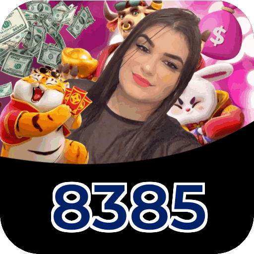 Plataforma 8385 mostrando interface moderna, jogos certificados e recursos de segurança licenciados